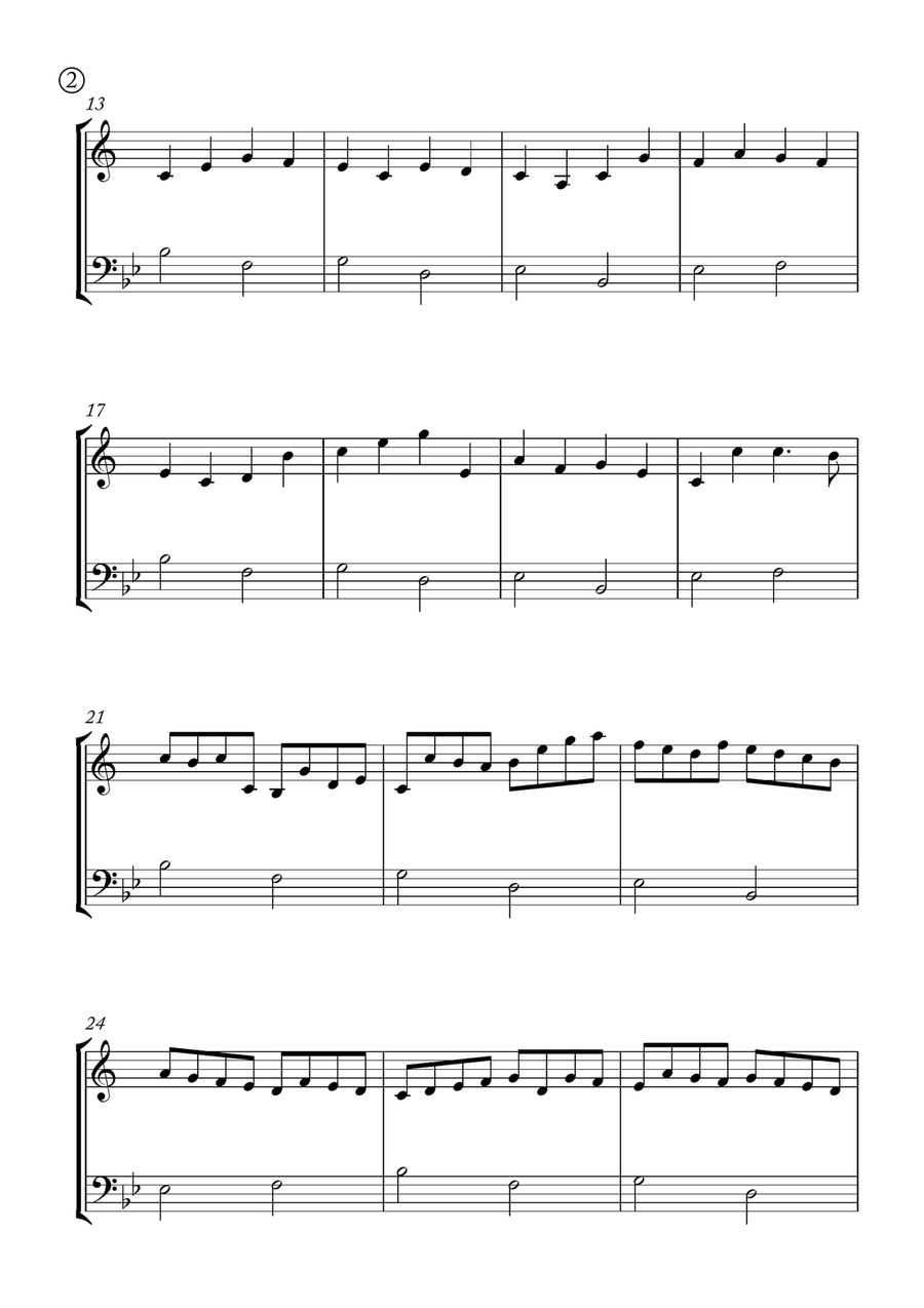 Canon in D Brass Duet scores gallery preview page 2