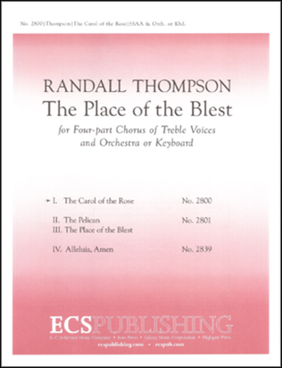 Book cover for The Place of the Blest: 1. The Carol of the Rose