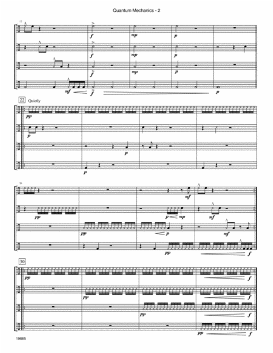 Quantum Mechanics Percussion scores gallery preview page 3