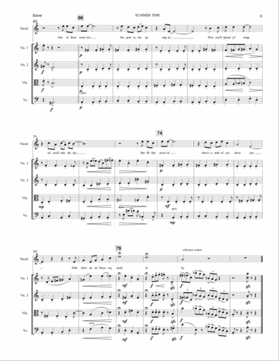 Summertime Chamber Orchestra scores gallery preview page 6