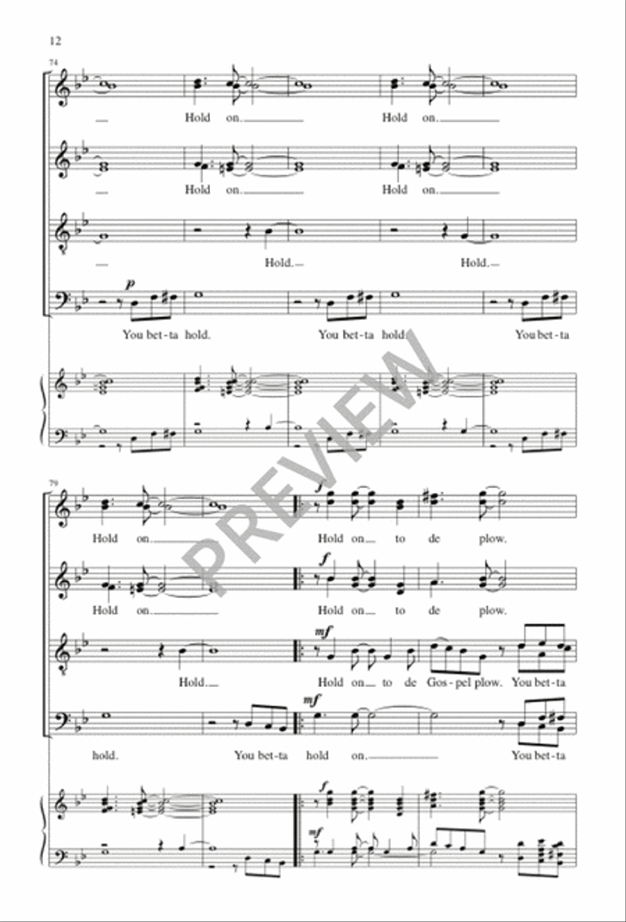 Hold On SSAATTBB scores gallery preview page 11