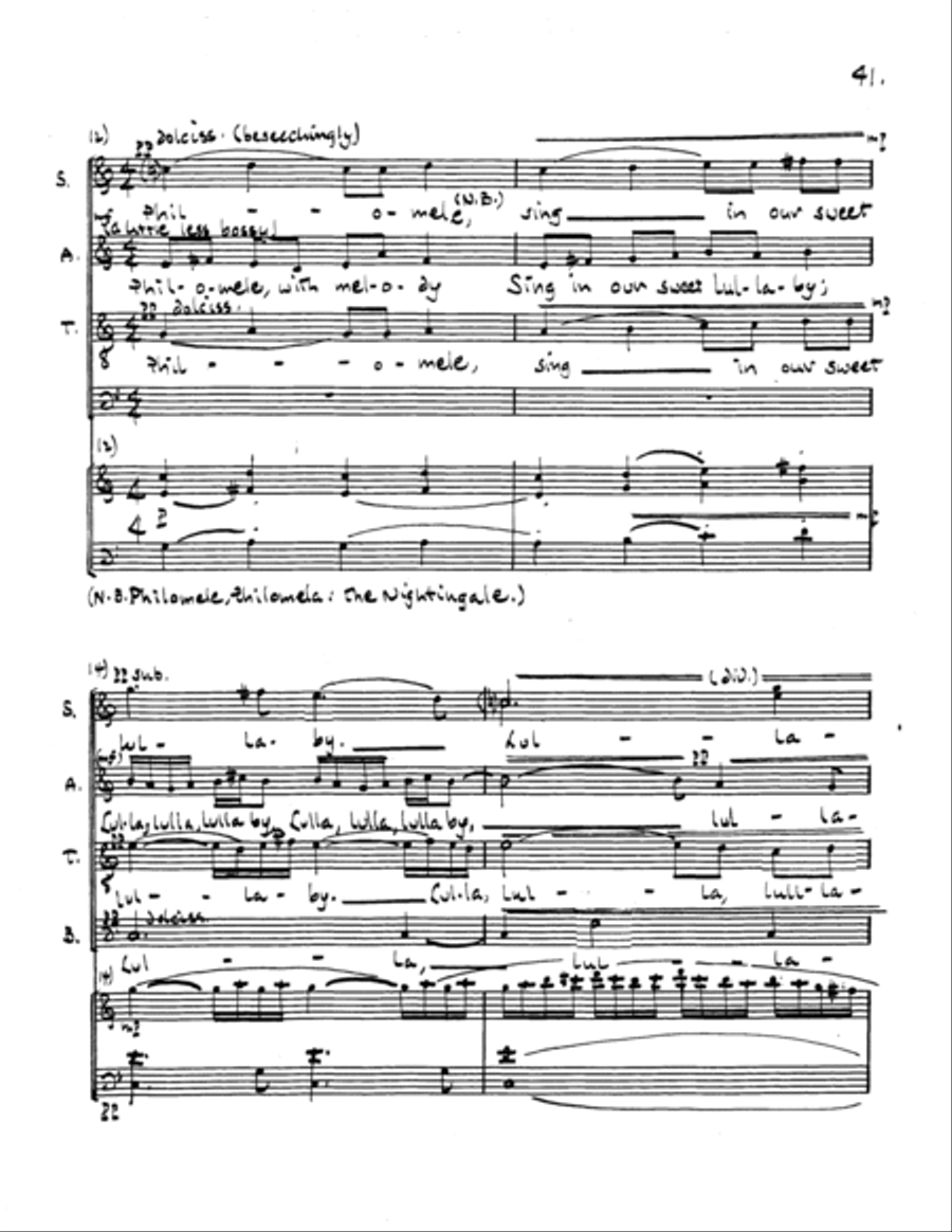 Three Charms from Shakespeare (Complete) 4-Part scores gallery preview page 21