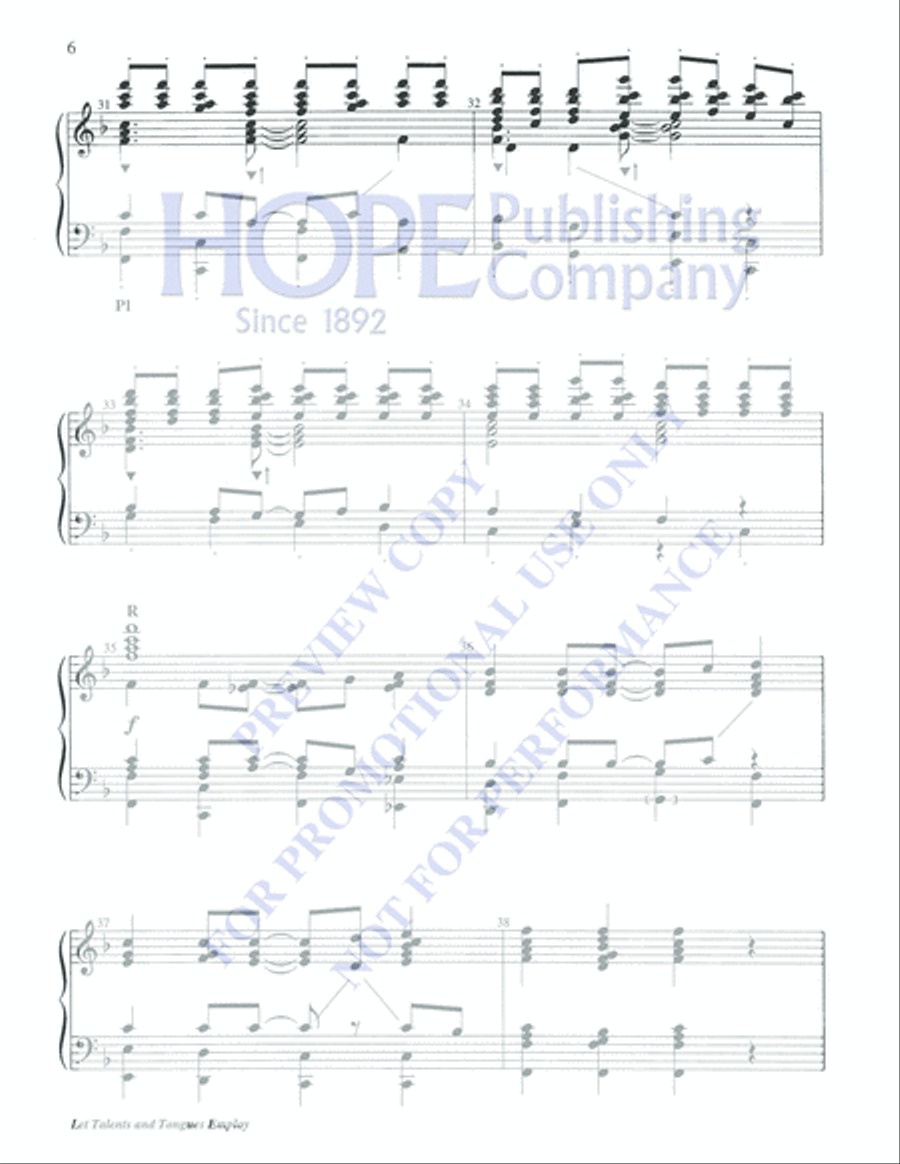 Let Us Talents and Tongues Employ 5-Octaves scores gallery preview page 6