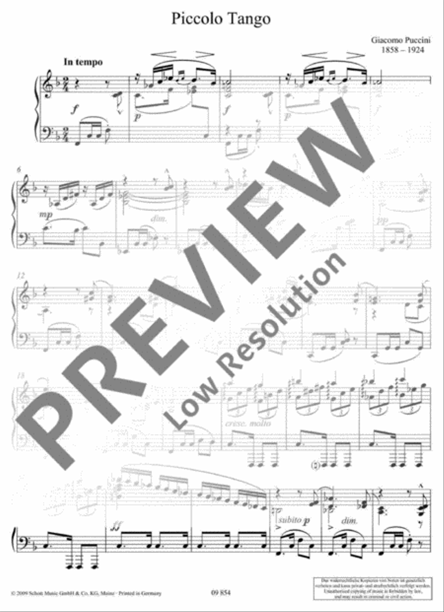 A little Tango Piano Solo scores gallery preview page 5