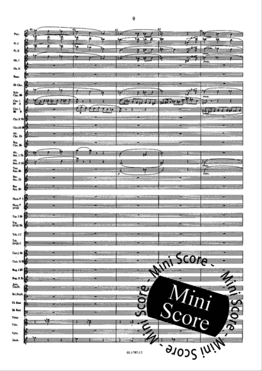 Symphonie de l'Eau Concert Band scores gallery preview page 13
