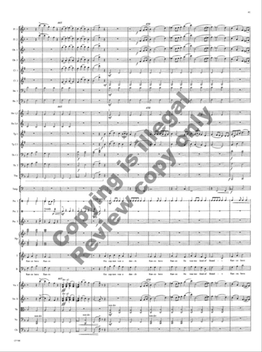 American Folk Song Suite (Orchestra Score) Choir scores gallery preview page 97