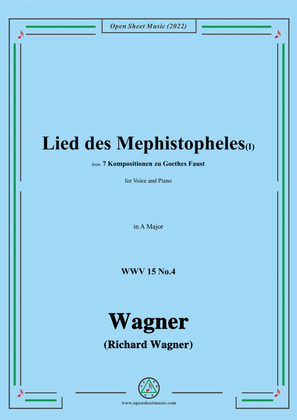 Book cover for R. Wagner-Lied des Mephistopheles(I),in A flat Major,WWV 15 No.4