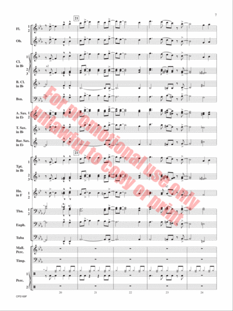 Home For the Holidays Concert Band scores gallery preview page 8