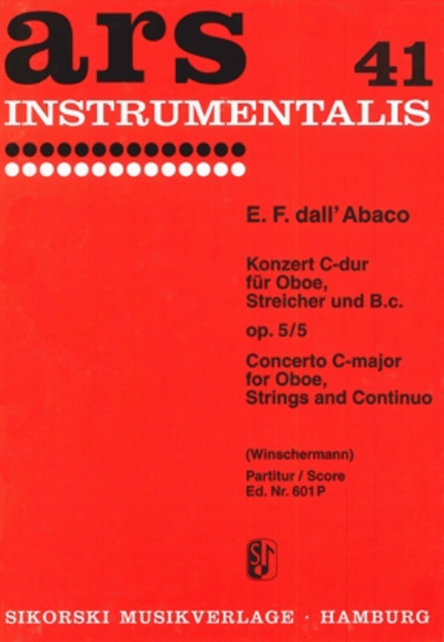 Concerto for Oboe, Strings and Continuo Oboe Solo scores gallery preview page 1