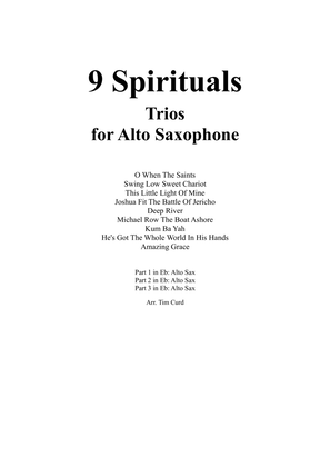 9 Spirituals, Trios For Alto Saxophone
