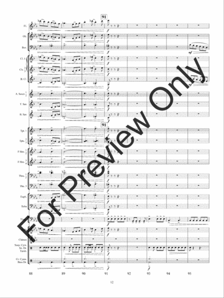Celtic Song and Celebration Concert Band scores gallery preview page 15