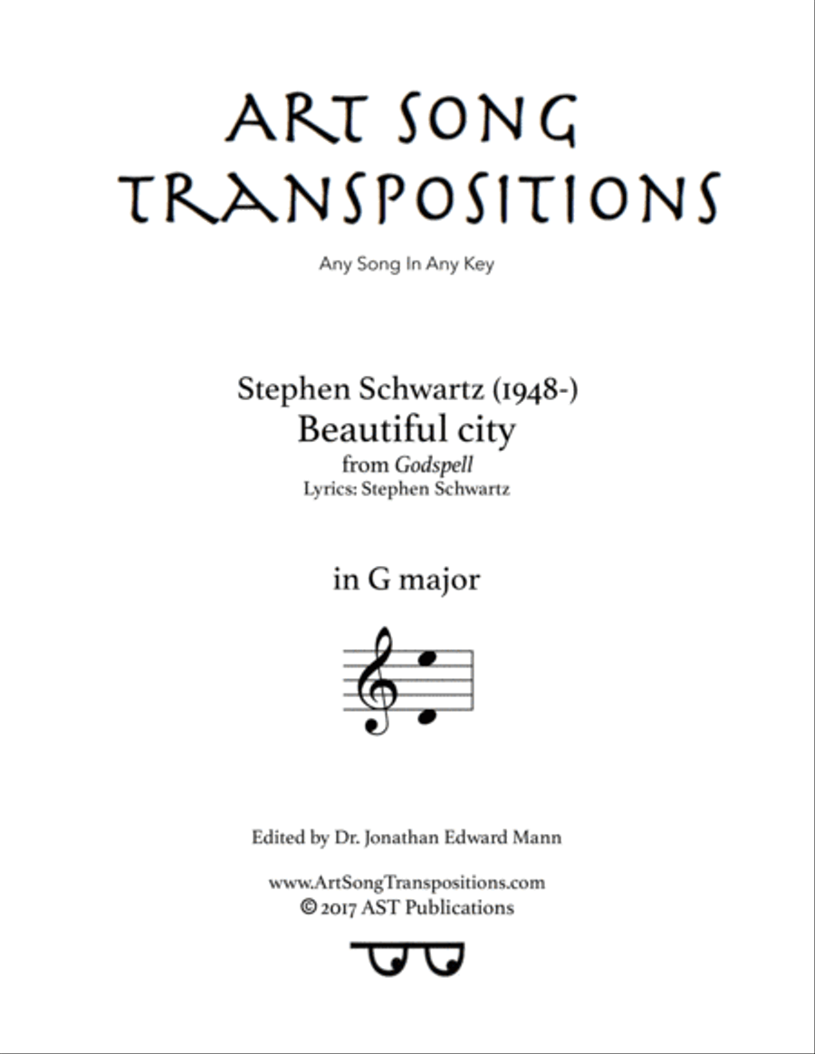 Beautiful City Beautiful City Voice scores gallery preview page 1