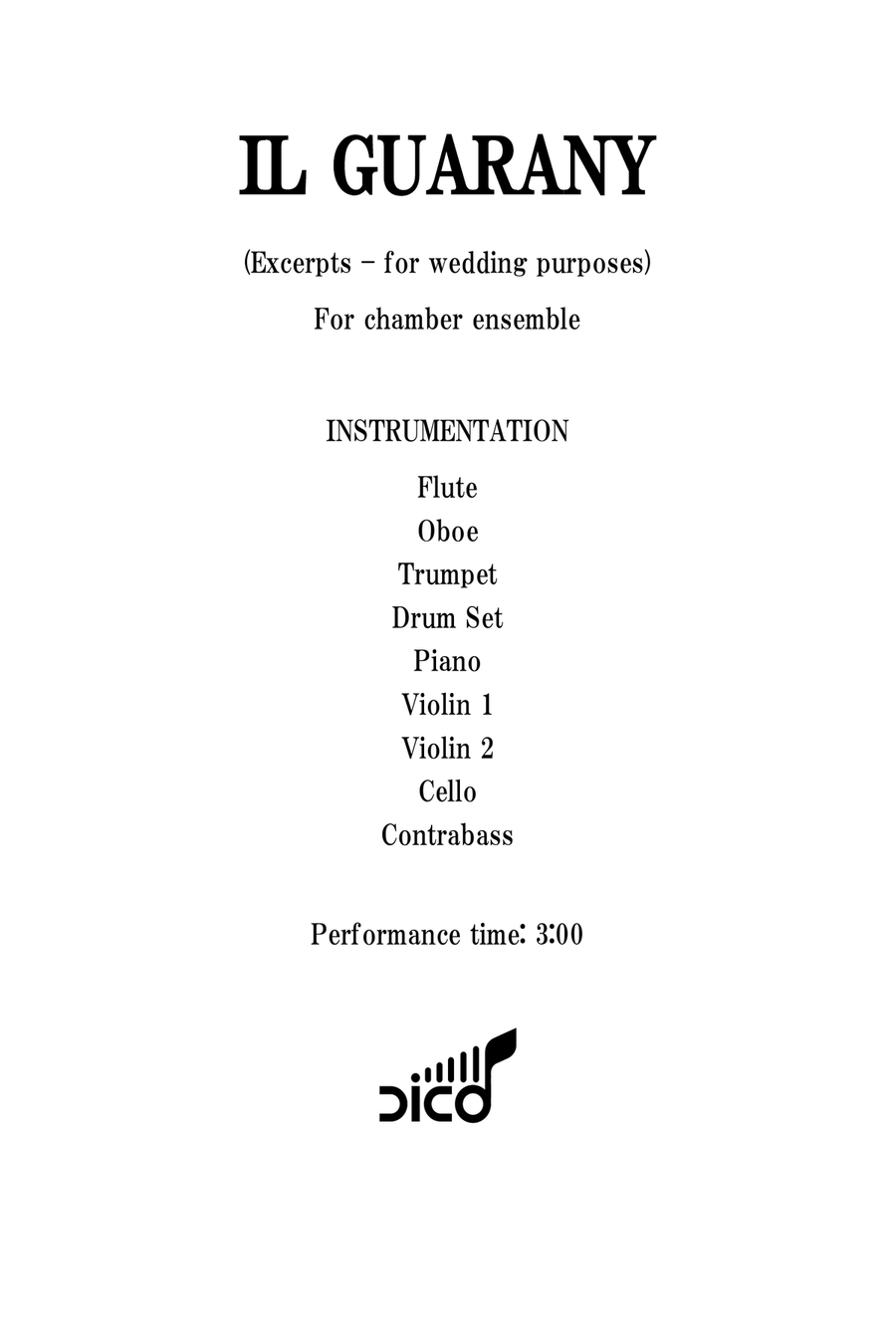 IL GUARANY - Overture Chamber Orchestra scores gallery preview page 3