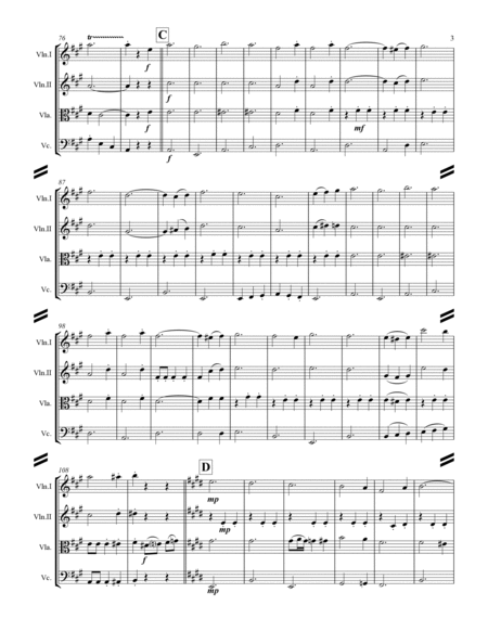 German Waltz (Oktoberfest) Medley (for String Quartet) image number null