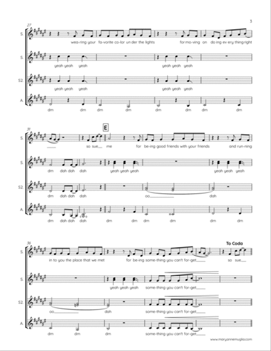 Sue Me Sue Me SSA scores gallery preview page 3