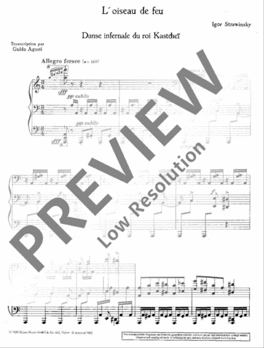 L'Oiseau de feu - The Firebird Piano Solo scores gallery preview page 4