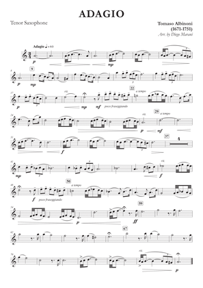 Albinoni's Adagio for Tenor Saxophone and Piano