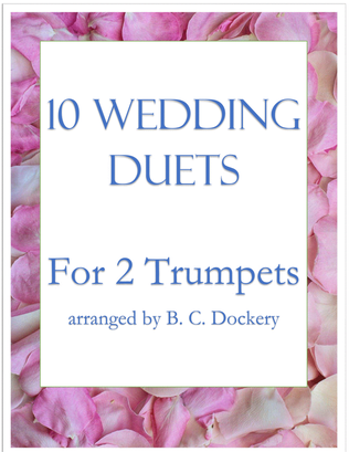 Book cover for 10 Wedding Duets for 2 Trumpets