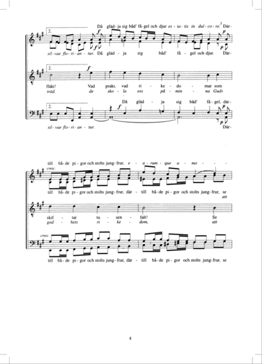 Den blida vår är inne 4-Part scores gallery preview page 4