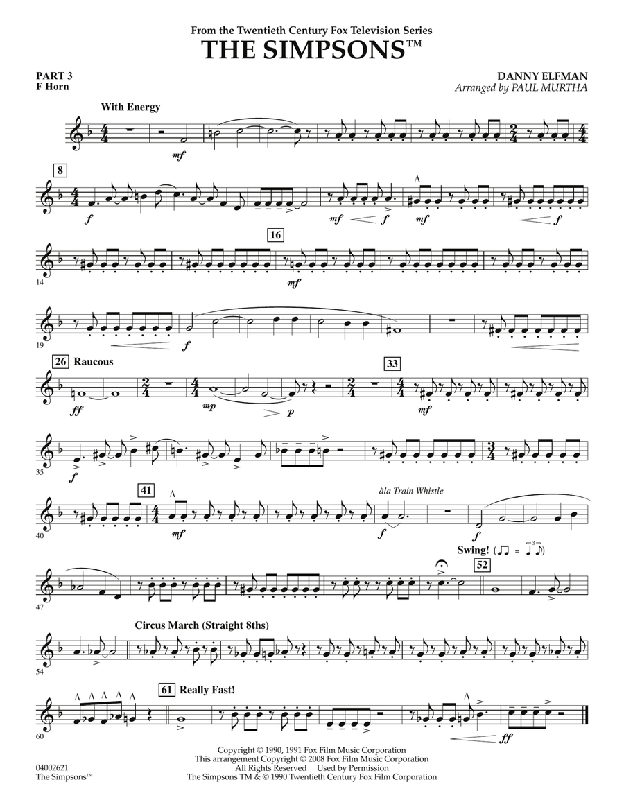 The Simpsons - Pt.3 - F Horn