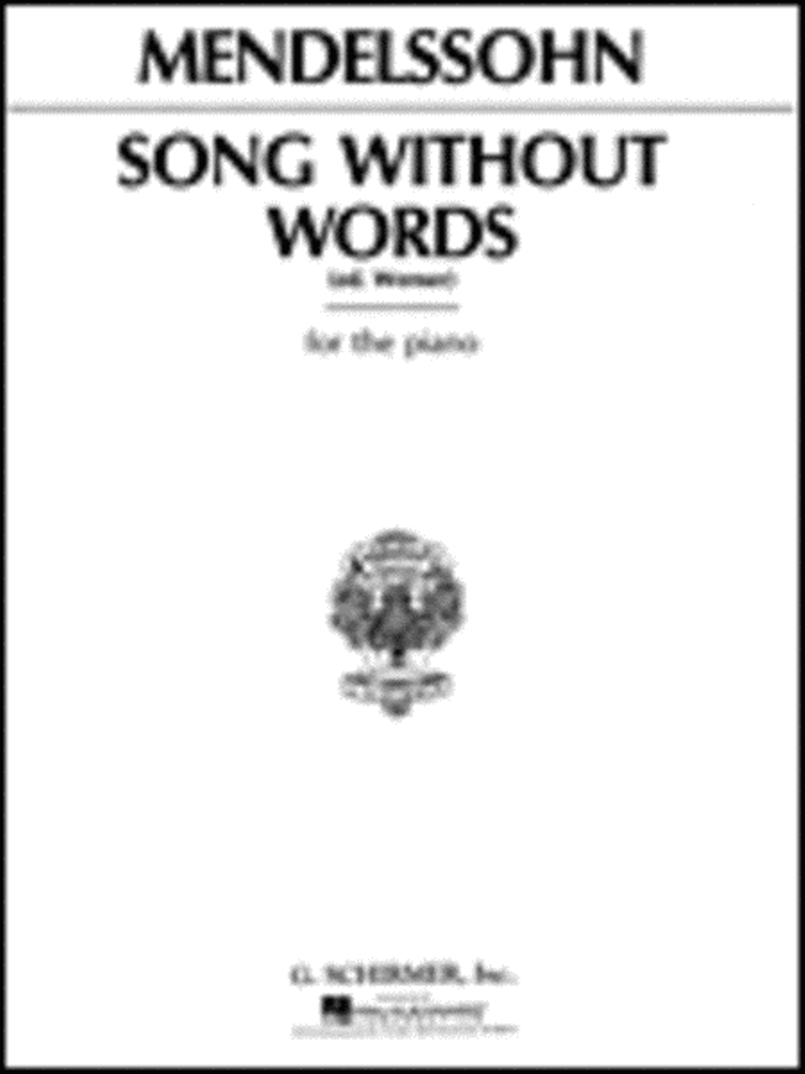 Song Without Words Piano Solo scores gallery preview page 1