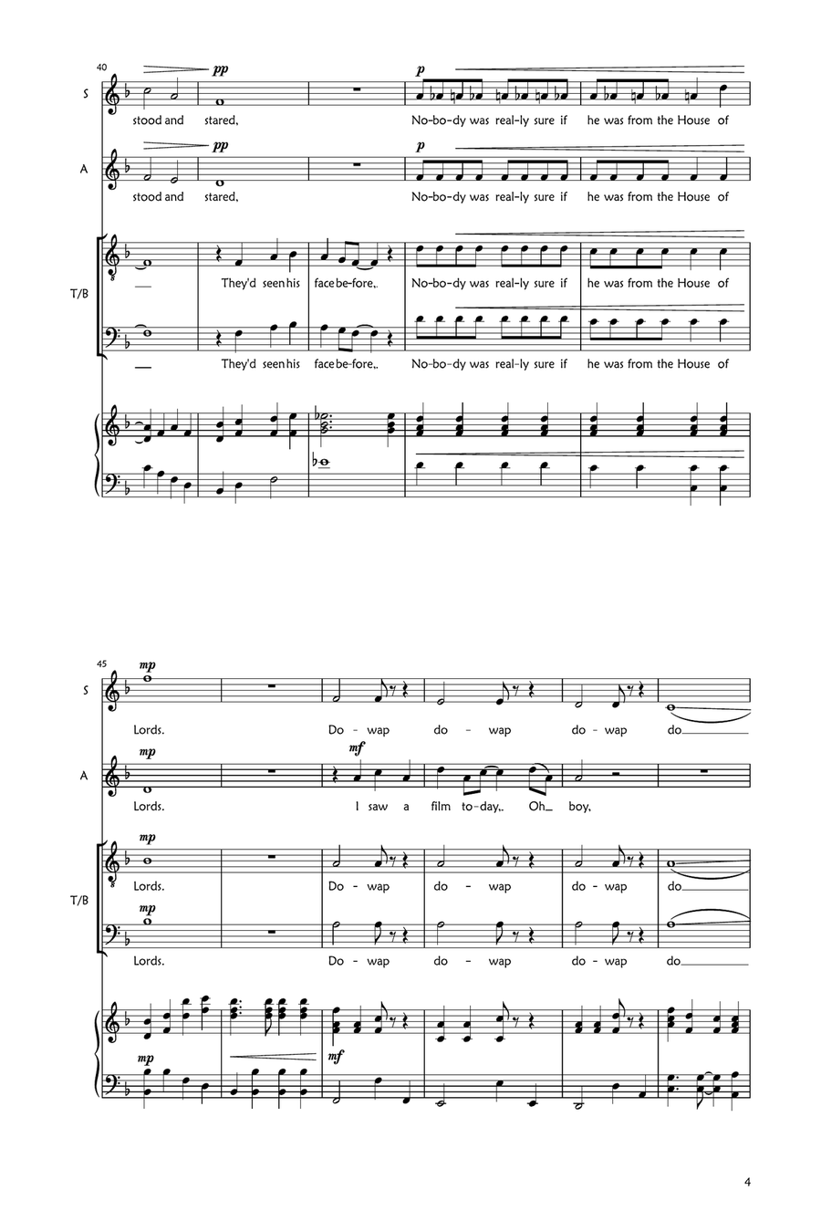 A Day In The Life A Day In The Life 3-Part scores gallery preview page 4