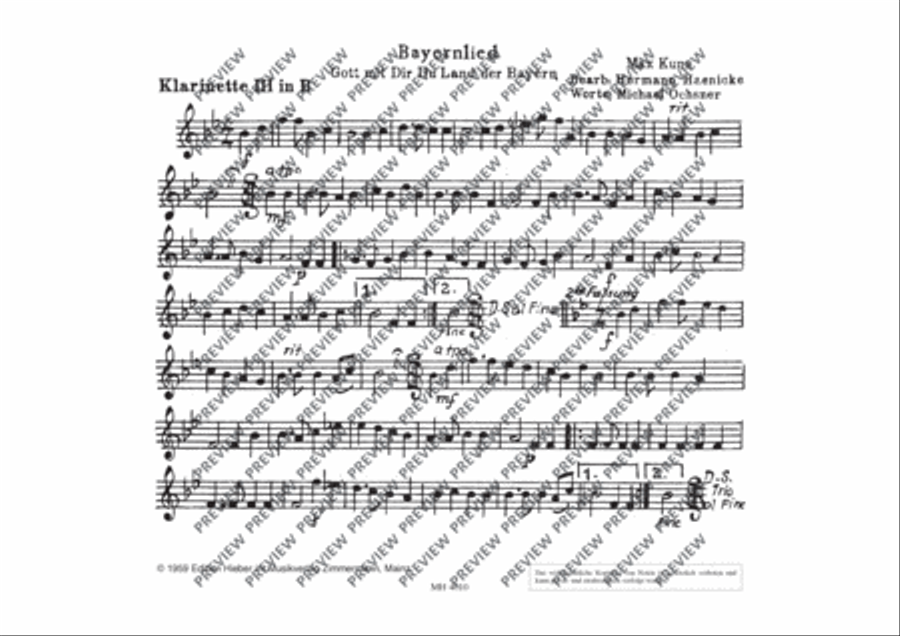 Bayernlied Concert Band scores gallery preview page 6