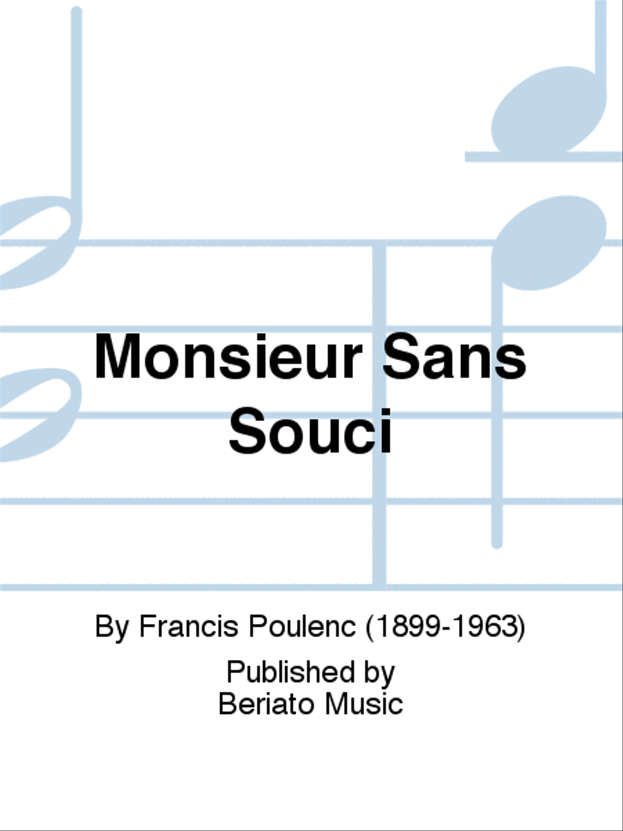 Monsieur Sans Souci Voice scores gallery preview page 1