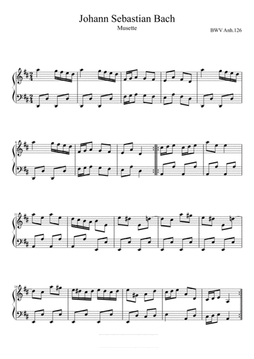 JS bach -Musette in D major, BWV Anh 126( Original Complete Version) image number null