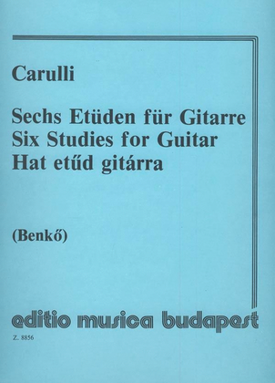 Book cover for Sechs Etüden