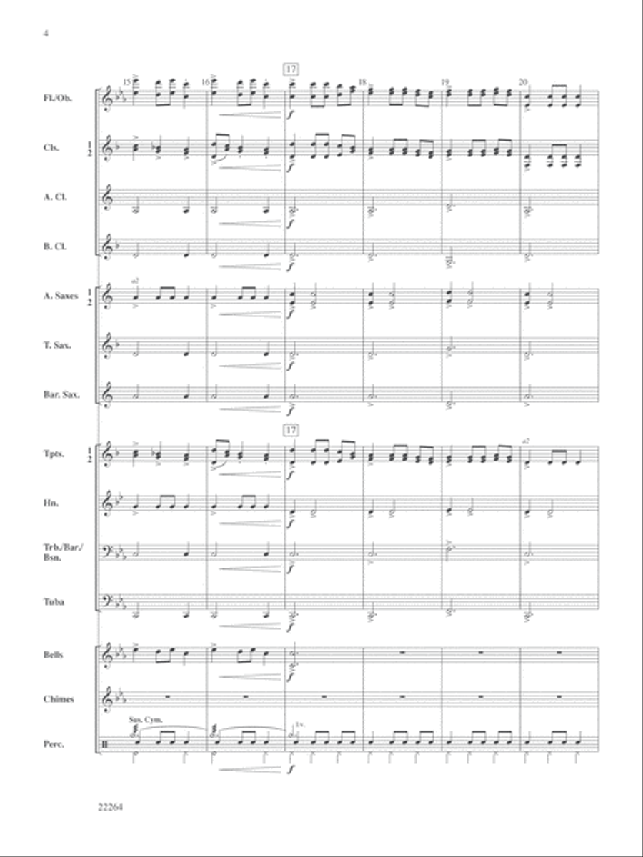 A Christmas Couplet: Score Concert Band scores gallery preview page 4