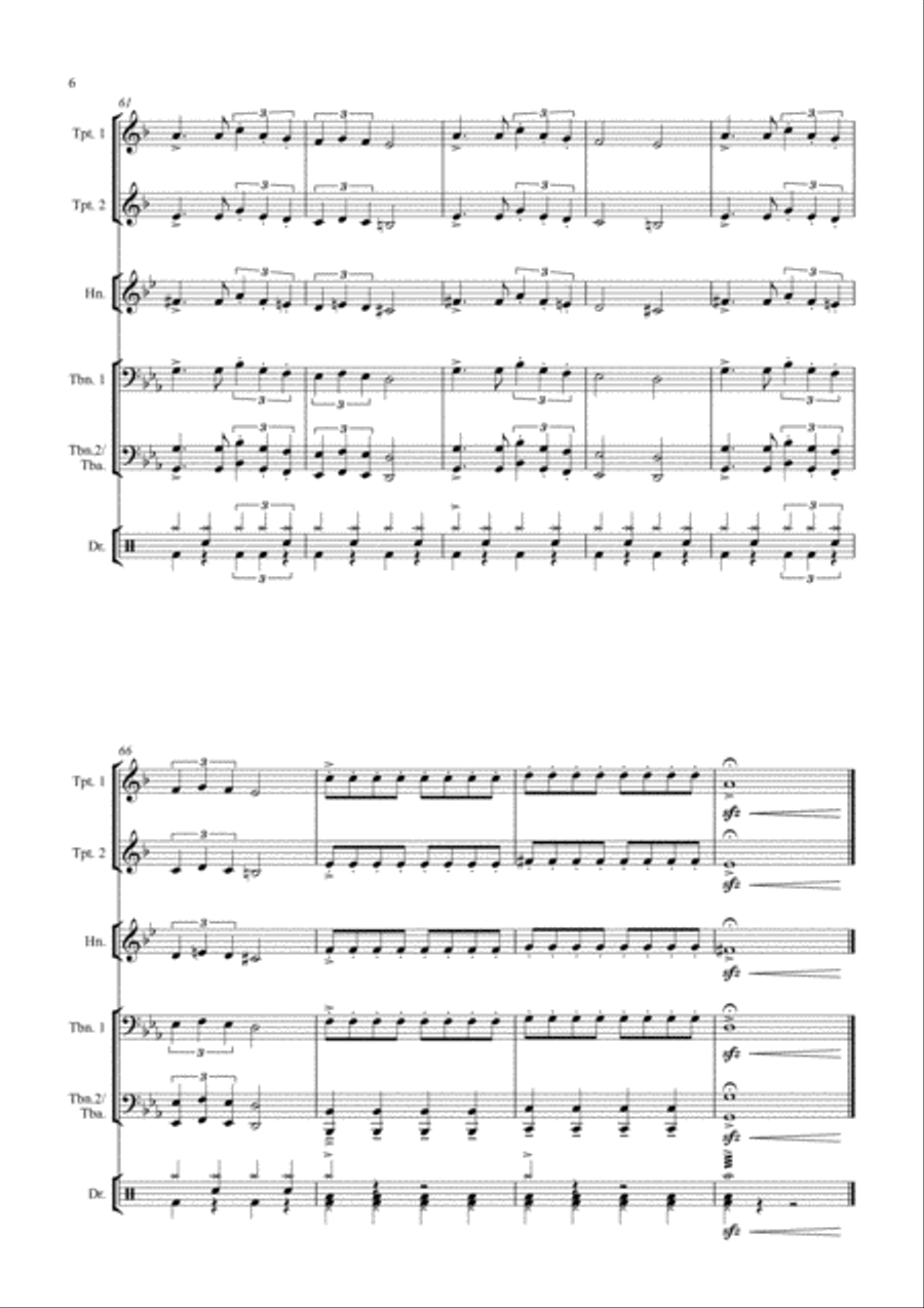 Seven Nation Army Small Ensemble scores gallery preview page 6