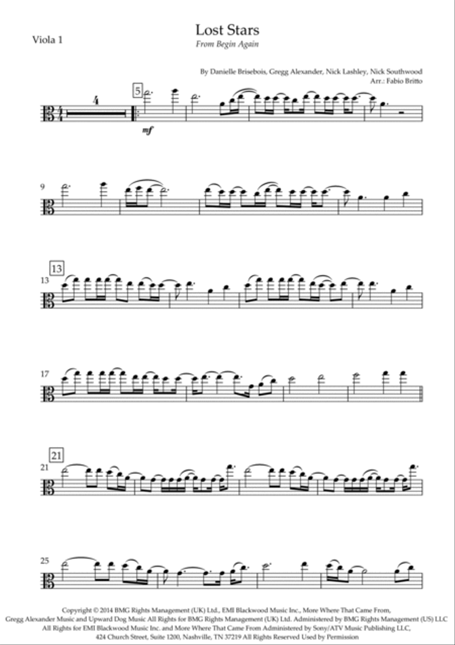 Lost Stars String Duet scores gallery preview page 3