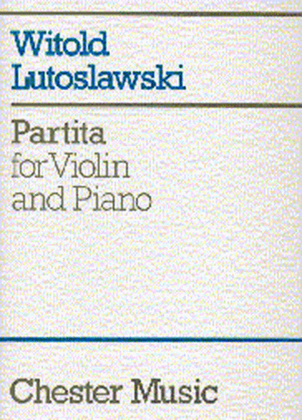 Book cover for Partita for Violin and Piano
