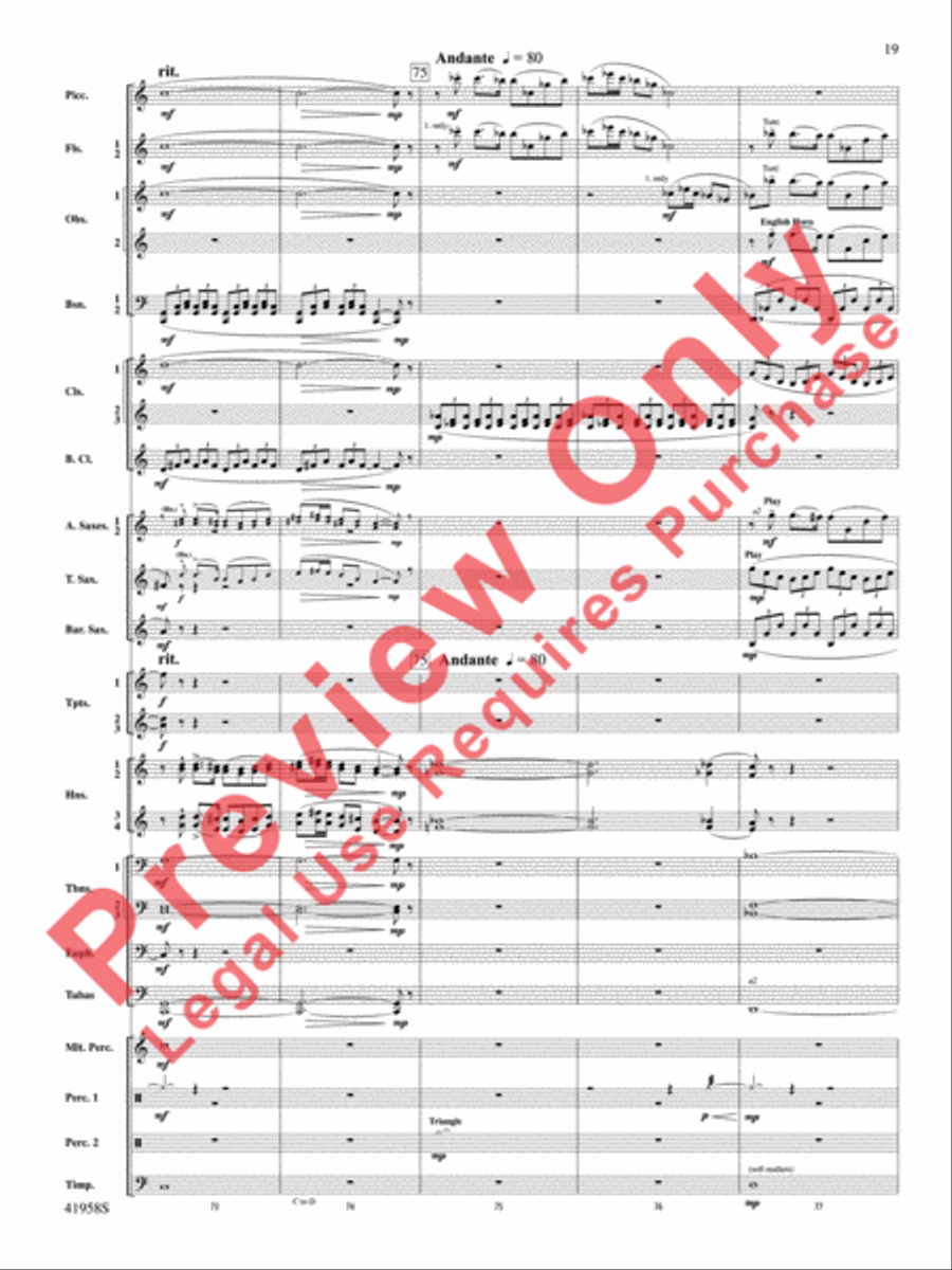 God's Country Concert Band scores gallery preview page 20