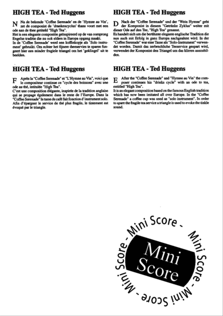 High Tea Fanfare Band scores gallery preview page 4