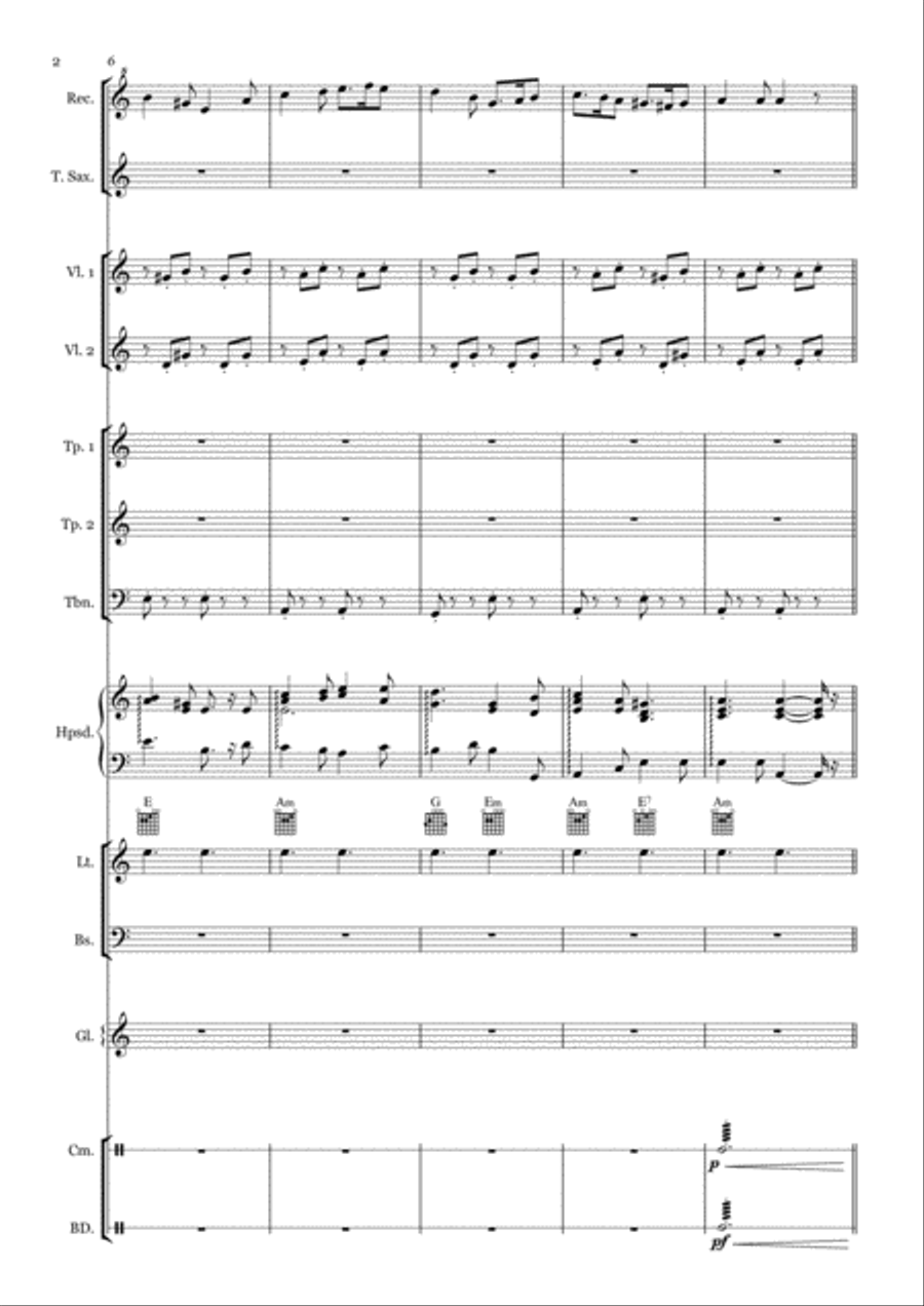 GREENSLEEVES for School Concert Band Concert Band scores gallery preview page 2