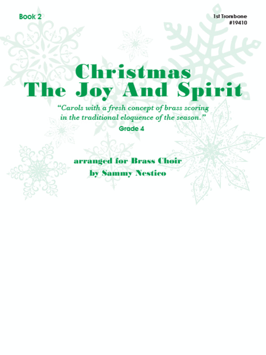 Christmas: The Joy and Spirit, Book 2 - 1st Trombone