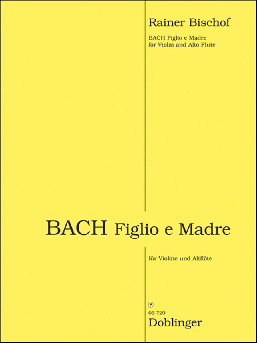 BACH Figlio e Madre Violin scores gallery preview page 1