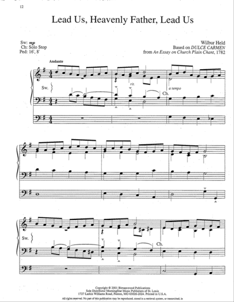 Beneath the Cross Organ scores gallery preview page 6