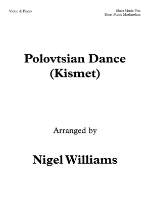 Polovtsian Dance (Kismet), for Violin and Piano