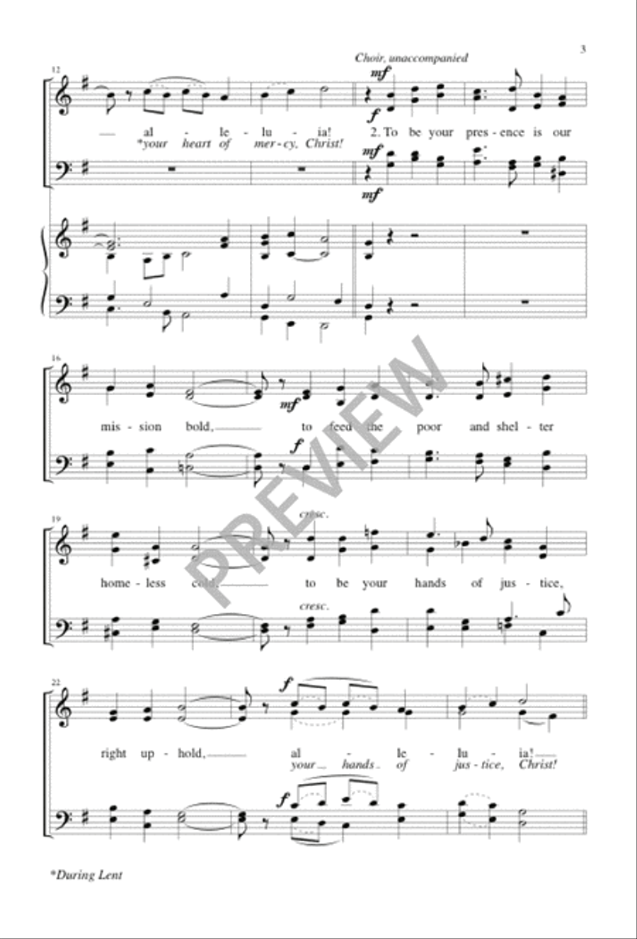 To Be Your Presence To Be Your Presence 4-Part scores gallery preview page 3