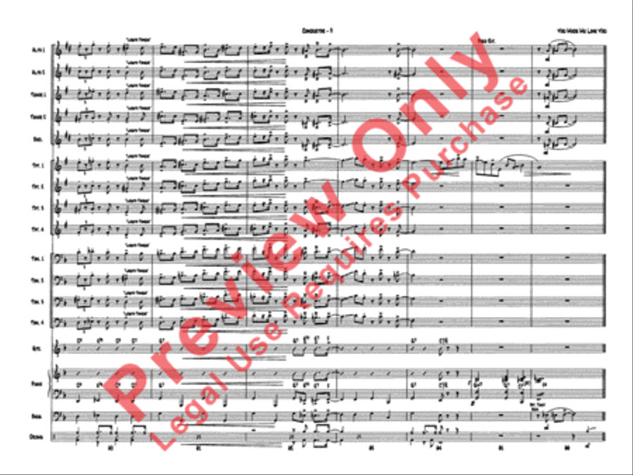 You Made Me Love You (I Didn't Want to Do It) Jazz Ensemble scores gallery preview page 12