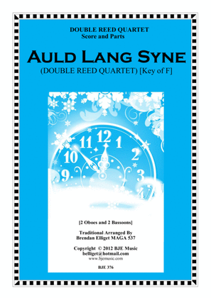 Auld Lang Syne - Double Reed Quartet Score and Parts PDF