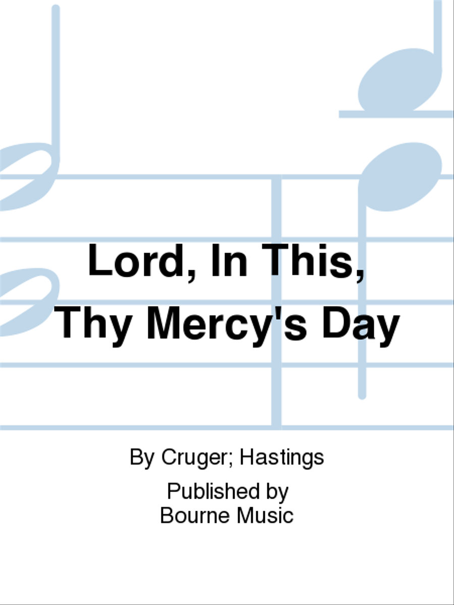 Lord, In This, Thy Mercy's Day 4-Part scores gallery preview page 1