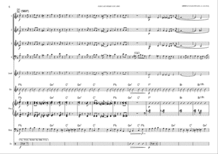 L-O-V-E Jazz Ensemble scores gallery preview page 6