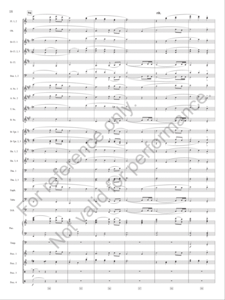How Sweet The Sound How Sweet The Sound Concert Band scores gallery preview page 19