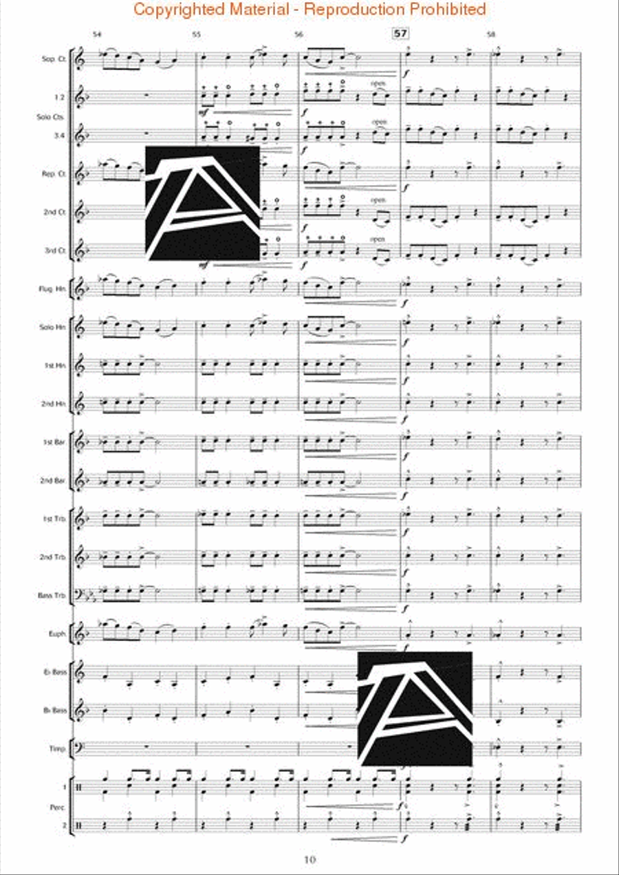 Rapsodia Borealis (for Trombone & Piano) Piano Accompaniment scores gallery preview page 11
