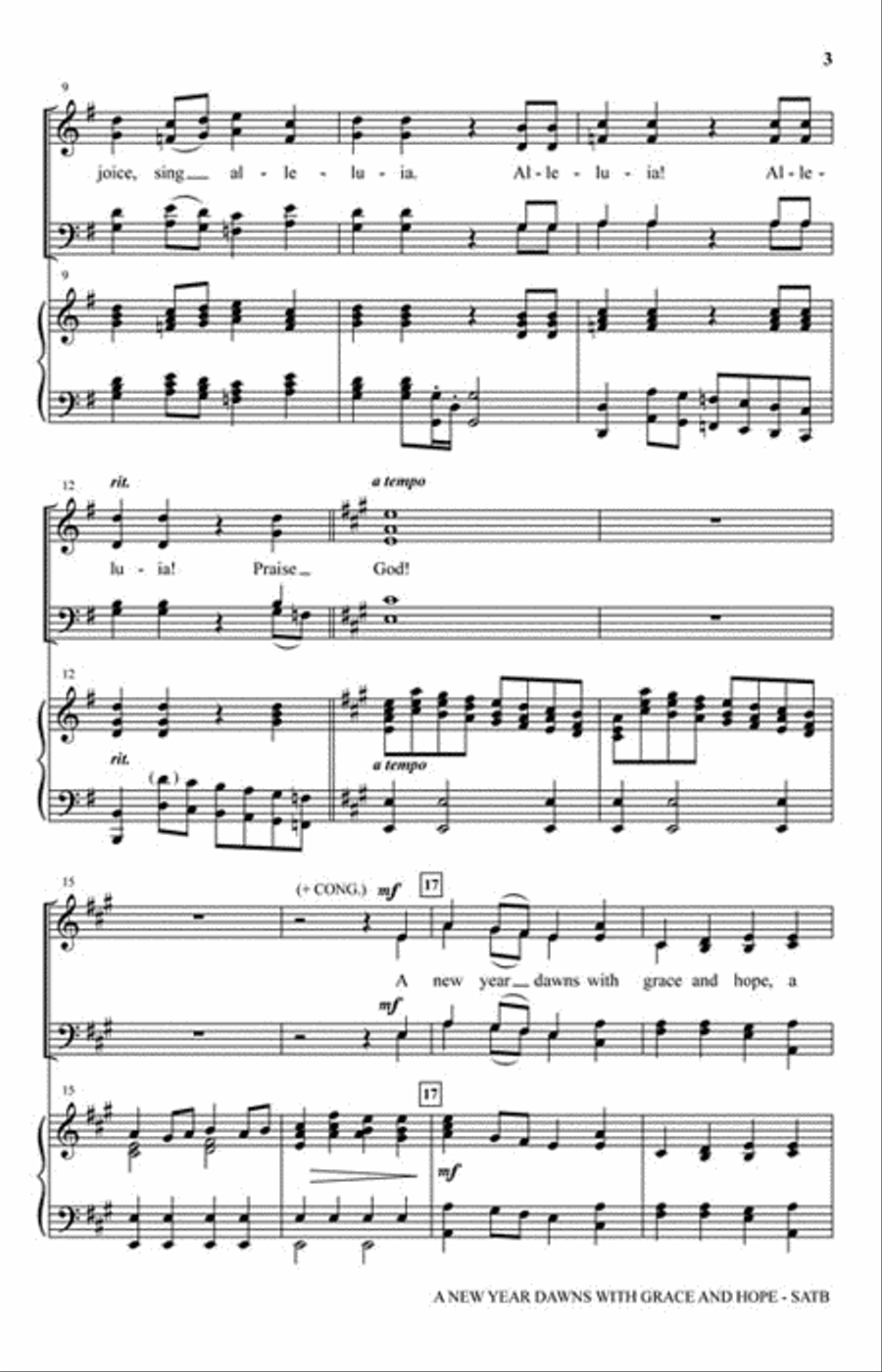 A New Year Dawns with Grace and Hope Choir scores gallery preview page 3