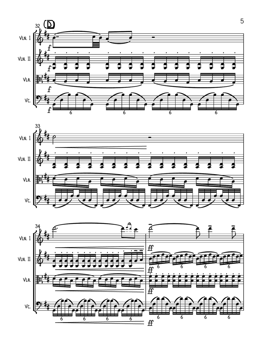 To Build A Home String Quartet scores gallery preview page 5
